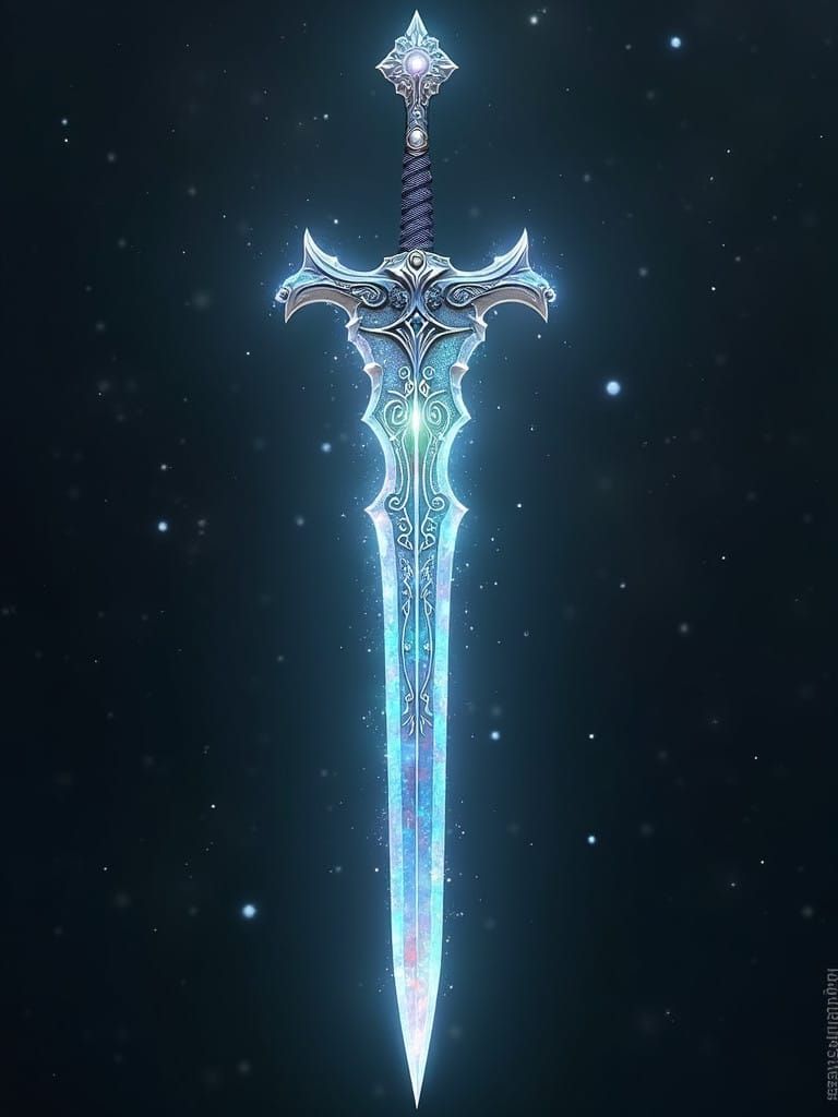 Glowing Fae-Sword Radiates Holy Light