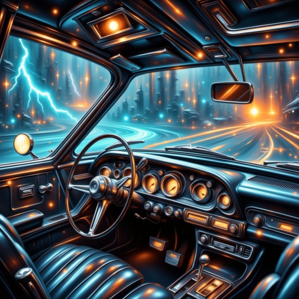 Why, this car is automatic
It's systematic, it's hydromatic
Why, it's greased lightning<lora:Impastoble Flux:0.5><lora:P...