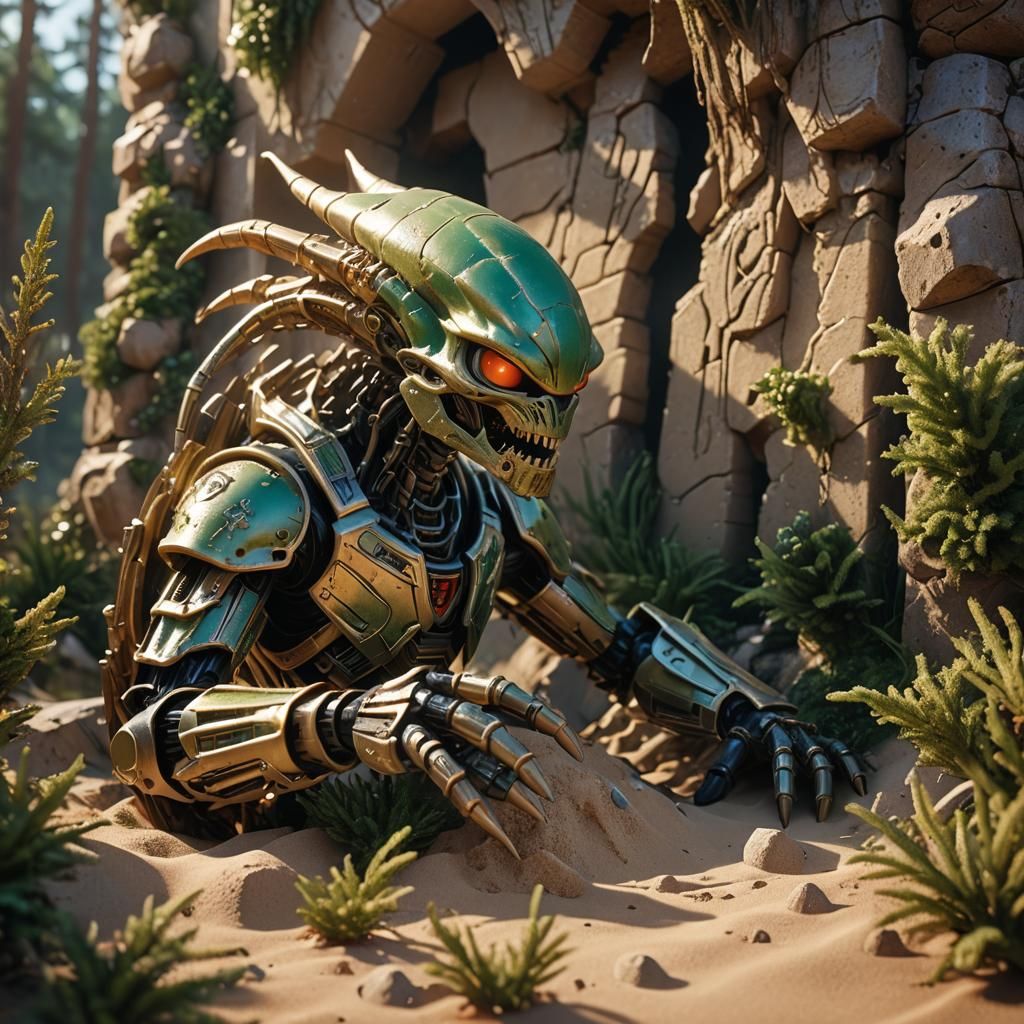 Alien Ooze Devours Bionicle Sandcastles: Fantasy Concept Art