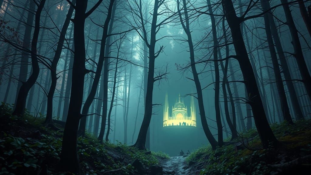 Enchanted Forest Stealth Facility in Vibrant, Iridescent Hue...