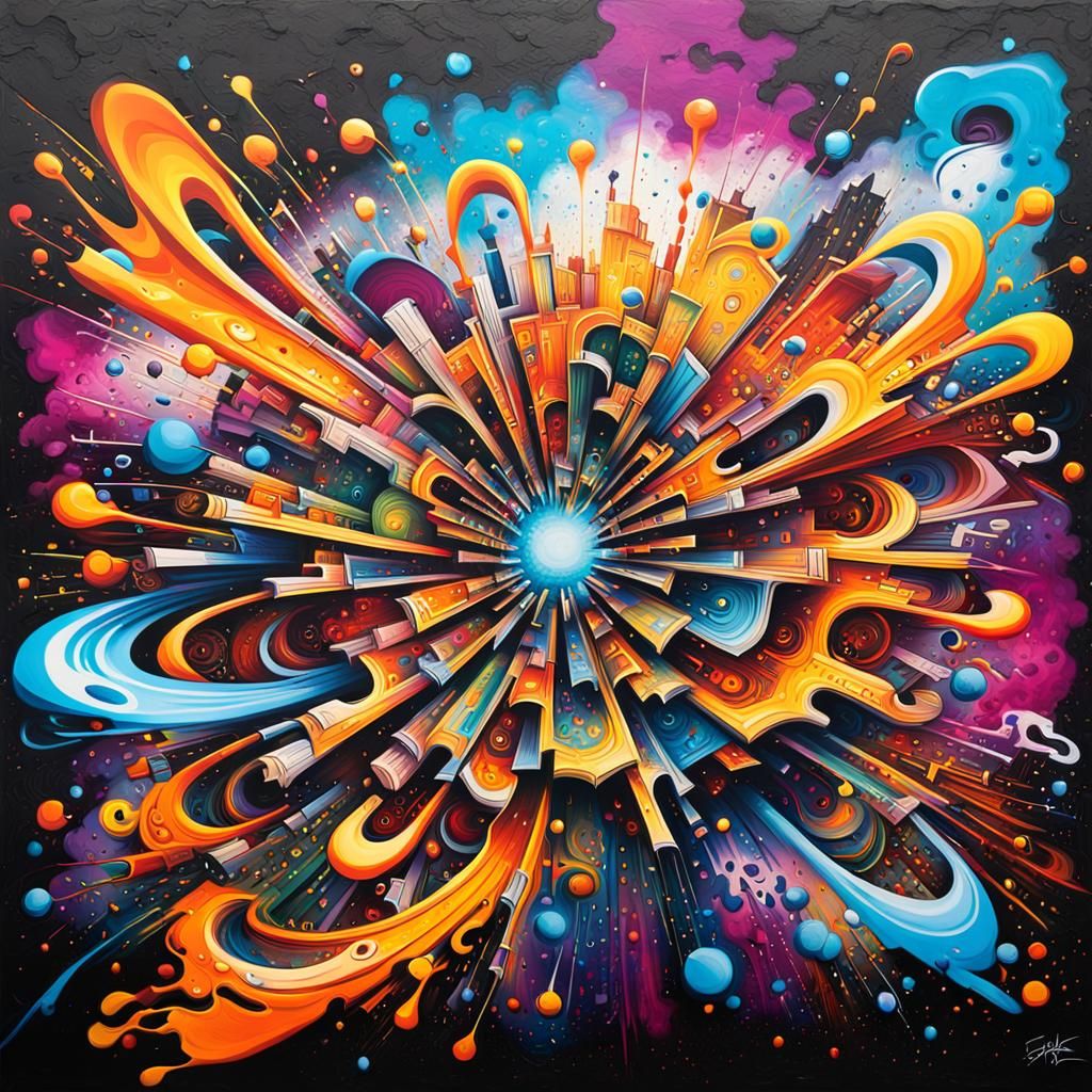Infinite Consciousness Bursts Forth in Vibrant Street Art