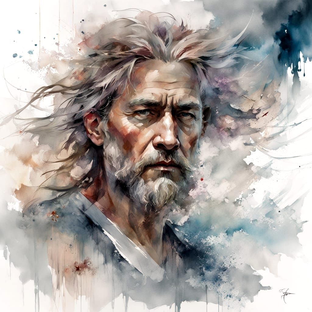 Pirate Galleon Navigates Twilight Storm: Watercolour Art