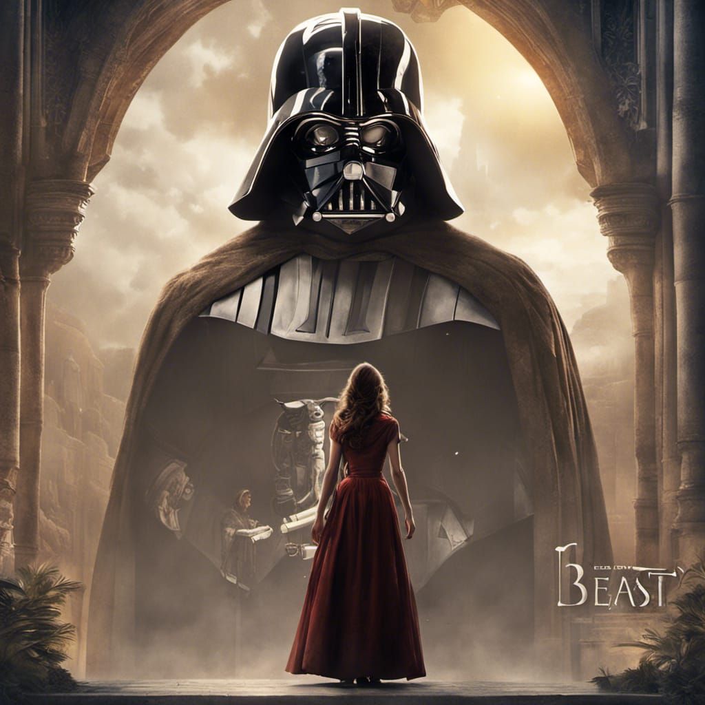 Star Wars Meets Beauty and the Beast Movie Poster