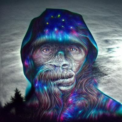 Sasquatch in Shadows: Pacific Northwest Night