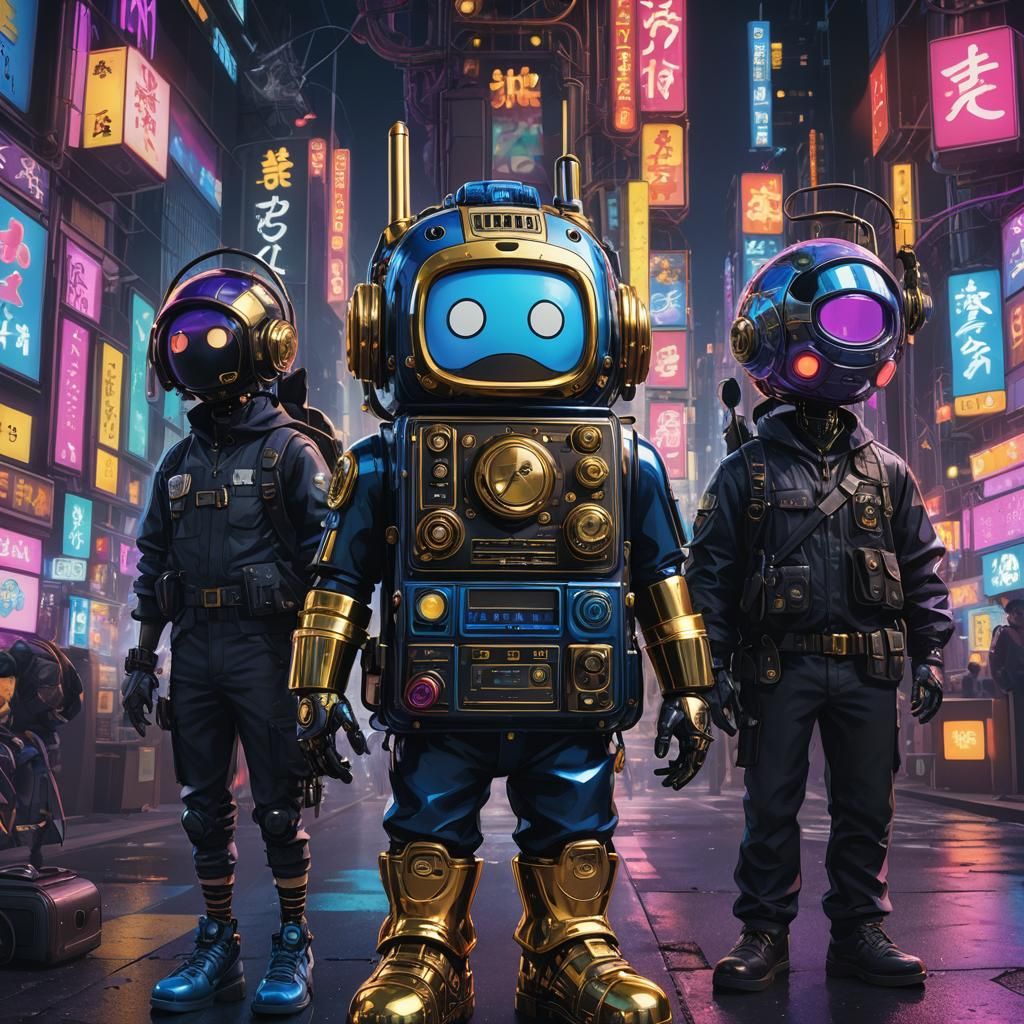 Walkie Talkie and Whistle in Murakami Style