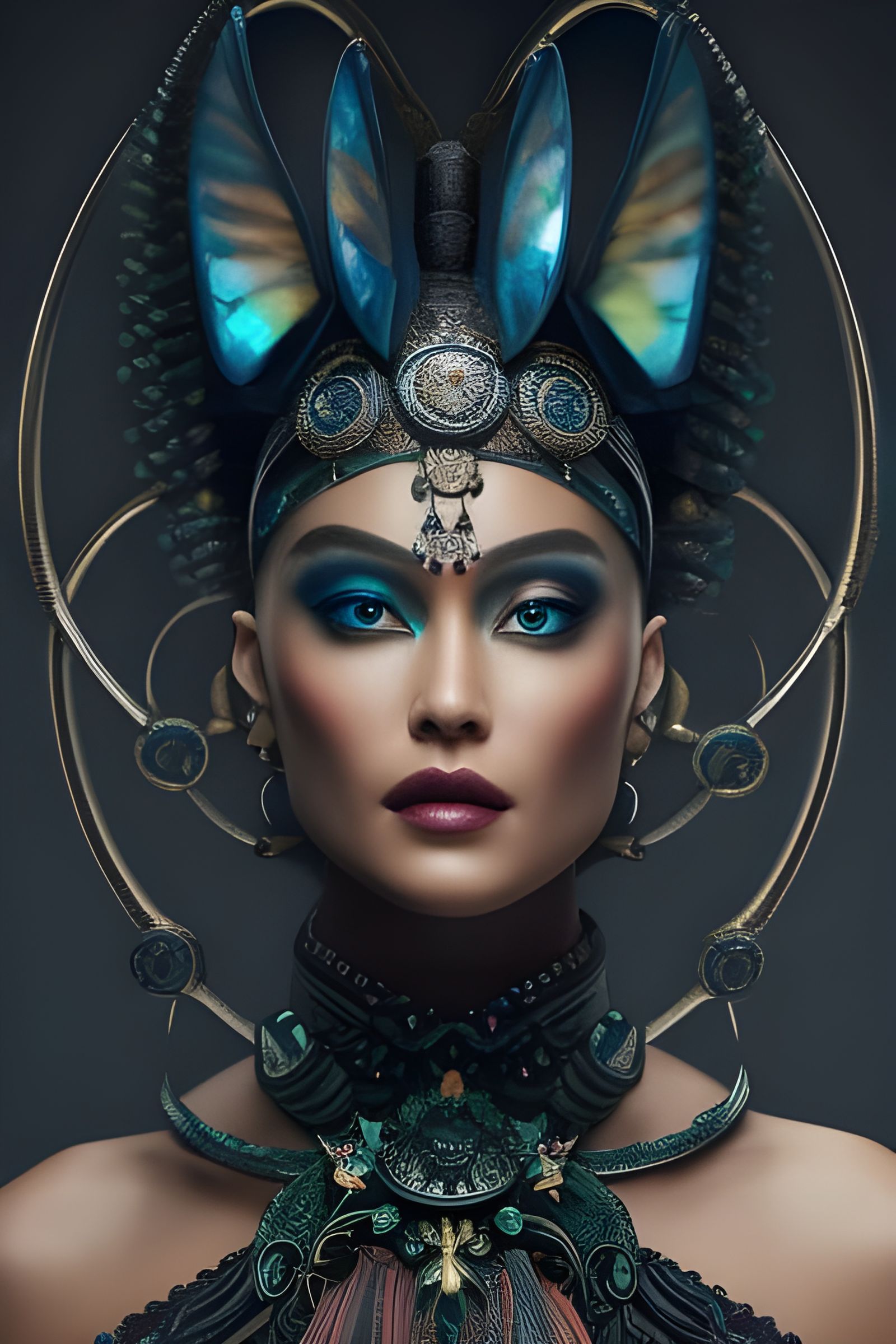 Fantasy futuristic empress