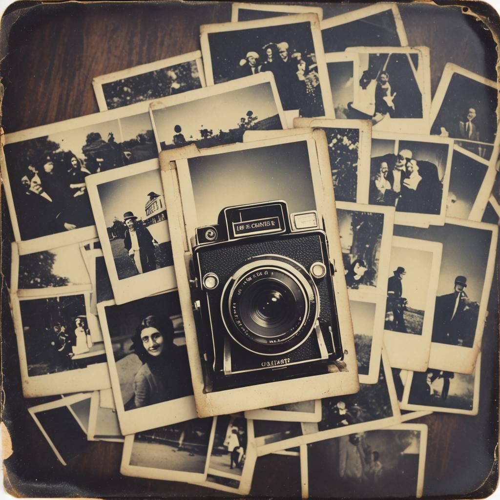 Vintage Instant Photography Image