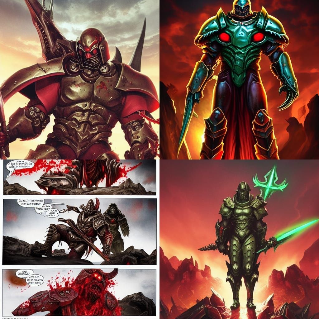 Doomslayer: Dark Fantasy Concept Art in 8K
