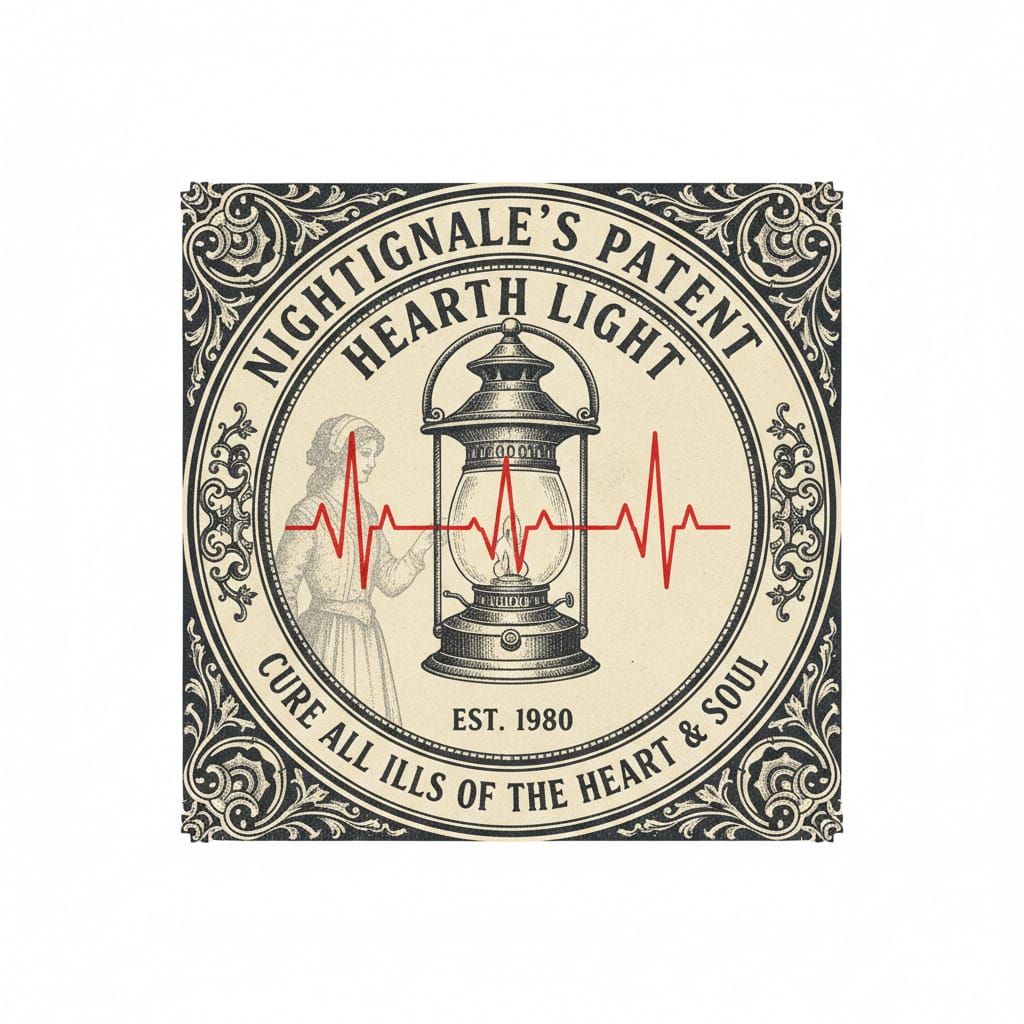 1890s Apothecary Patent Style Graphic of Florence Nightingal...
