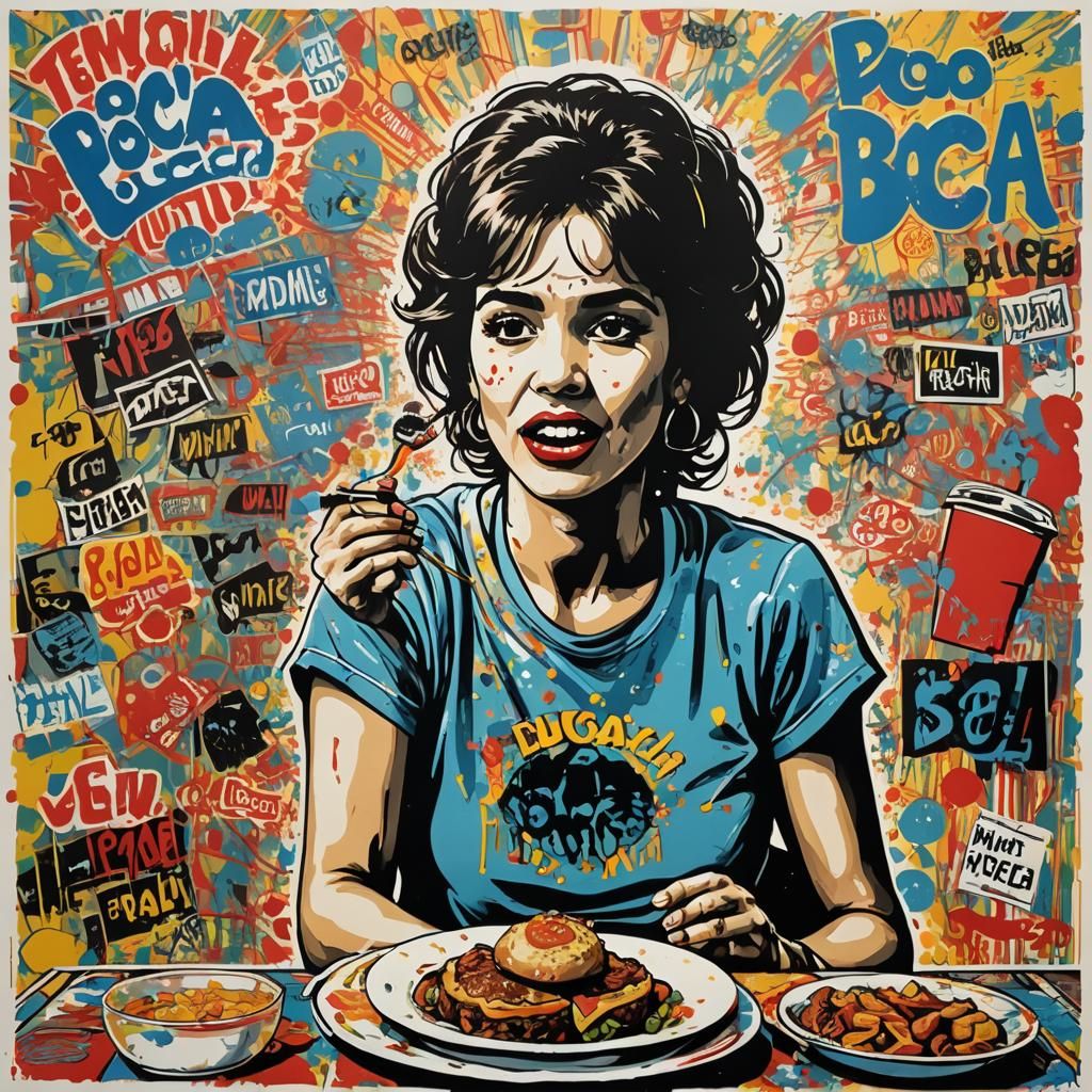 Pop Art Hunger: A Digital Screen Print