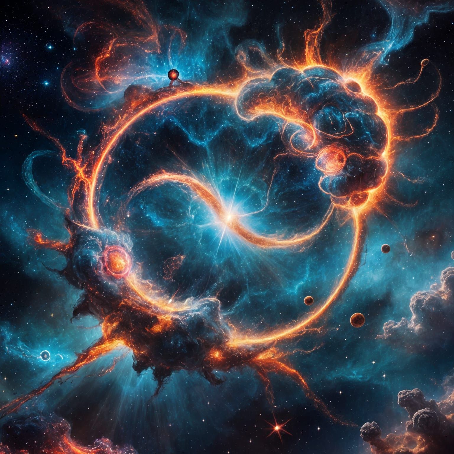 Surreal Cosmic Birth Unfolds in Infinite Universe