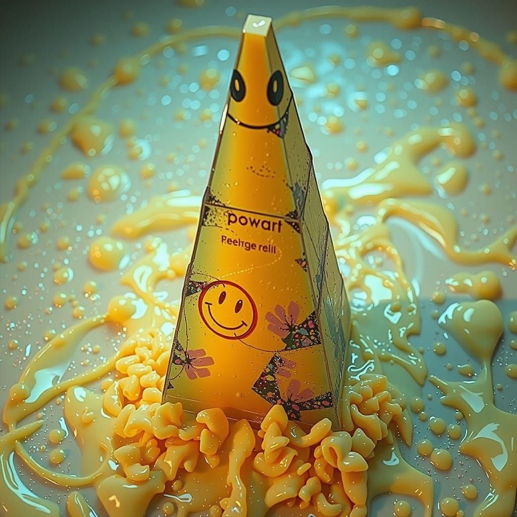 Melancholic Diorama of a Dissolving Pyramid