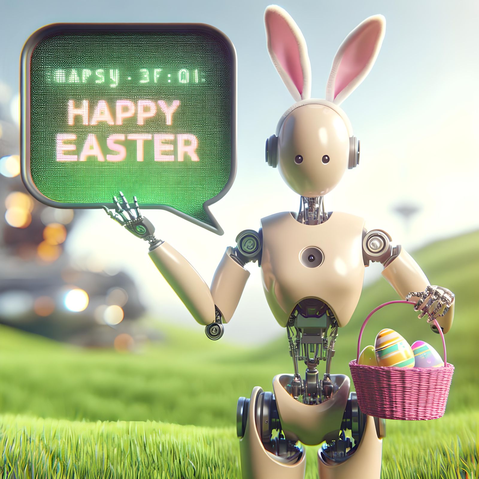 Droid Celebrates Easter with Futuristic Eggs