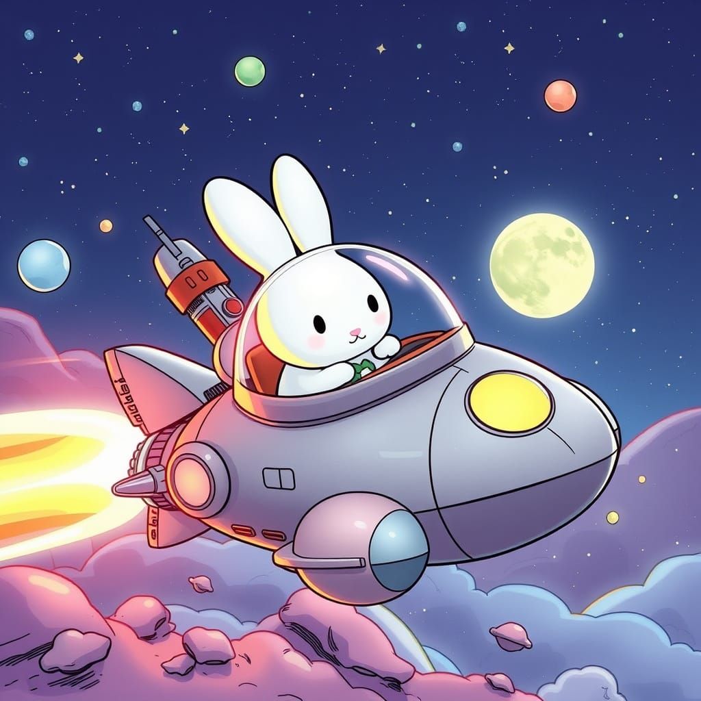 Miffy Bunny Spaceship