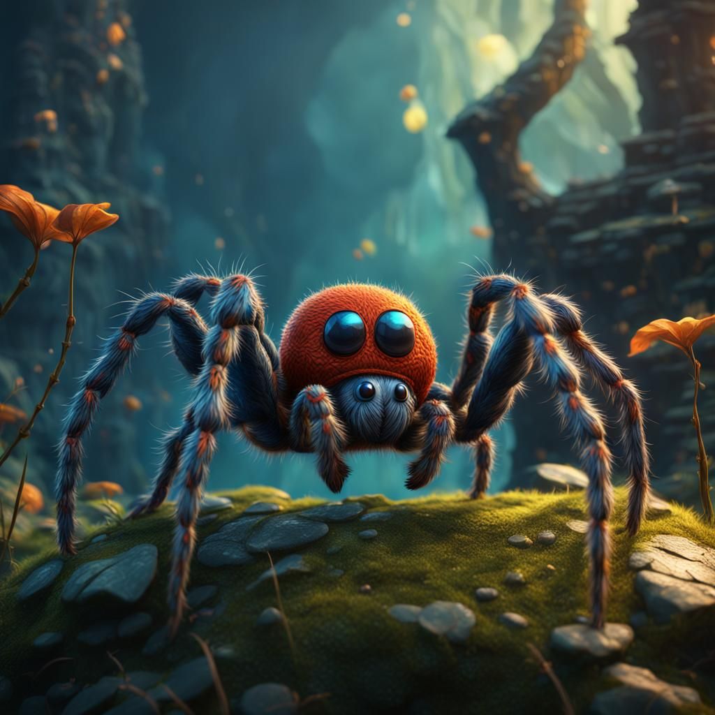 Cute Spider Fantasy Concept Art
