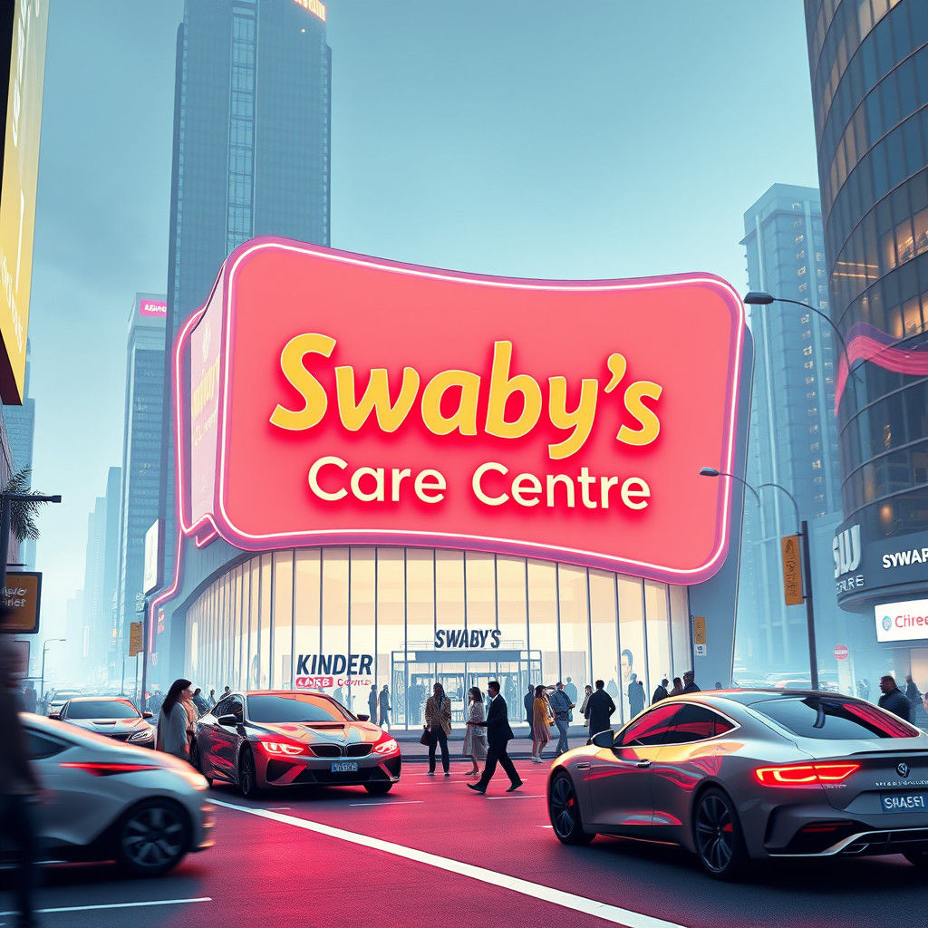 Futuristic Billboard for Swaby's Kinder Care Centre