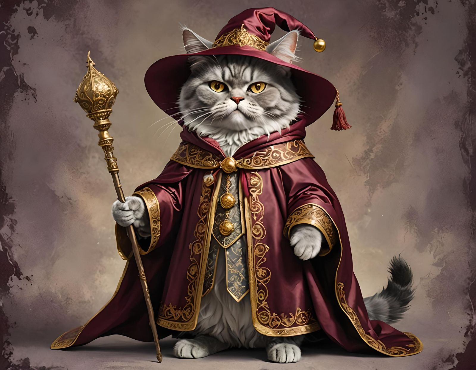 (Whimsical fantasy creature portraiture:1.5) A disgruntled a...