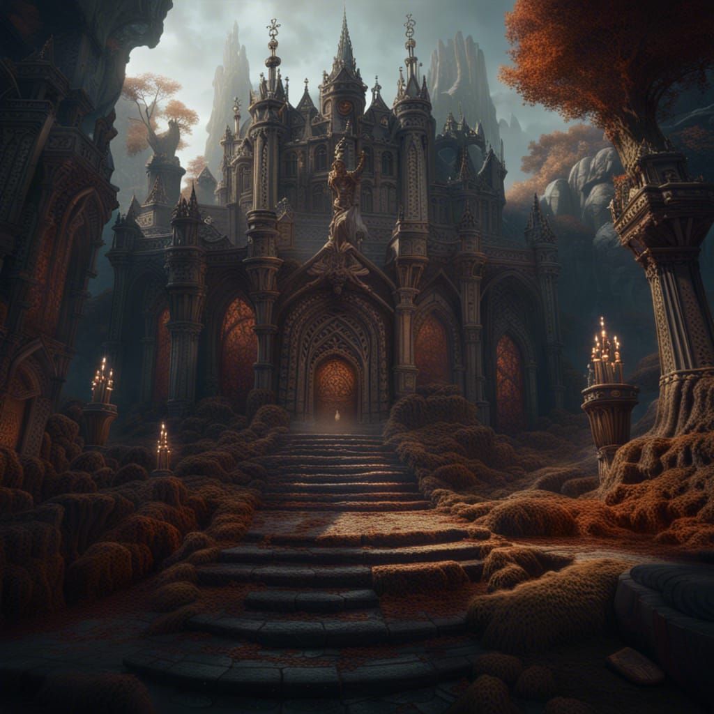 King's Burial as Detailed Matte Painting