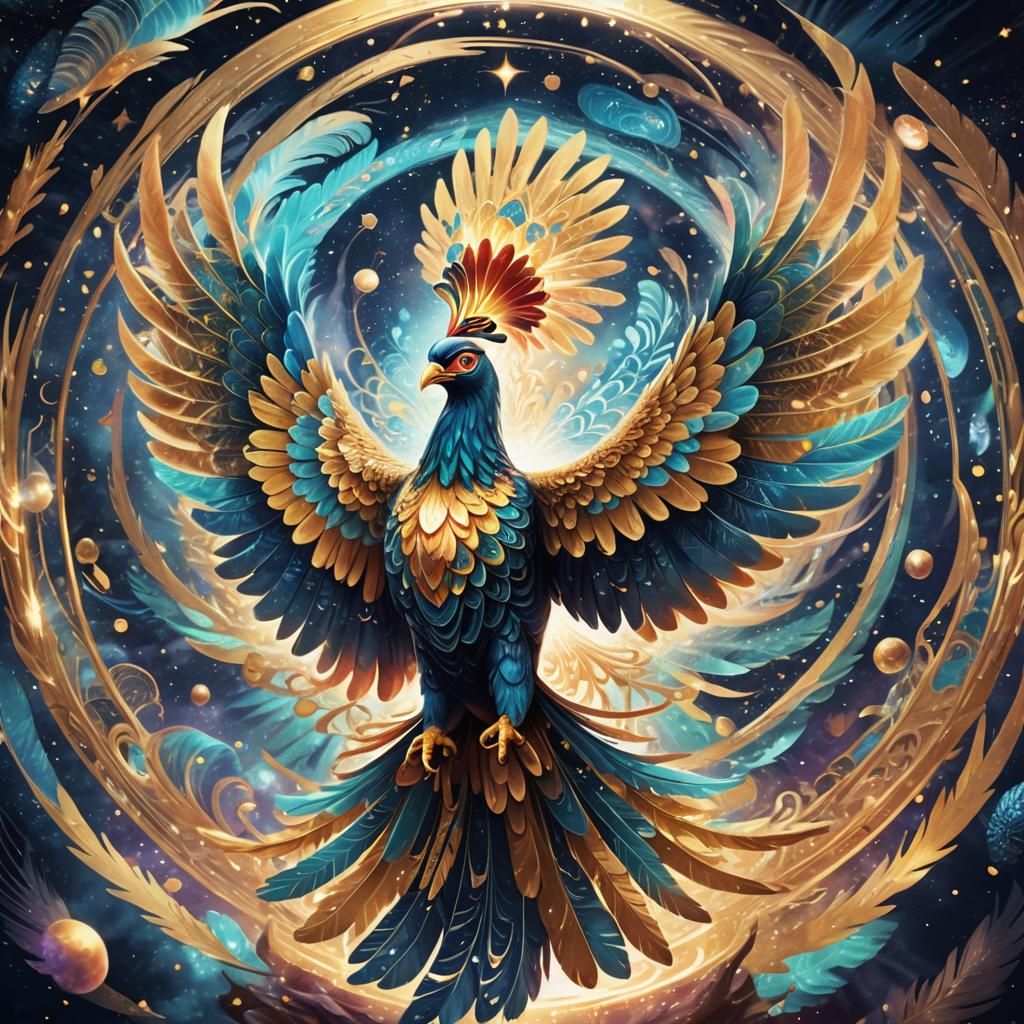 Majestic Ho-oh in Cosmic Astral Vortex