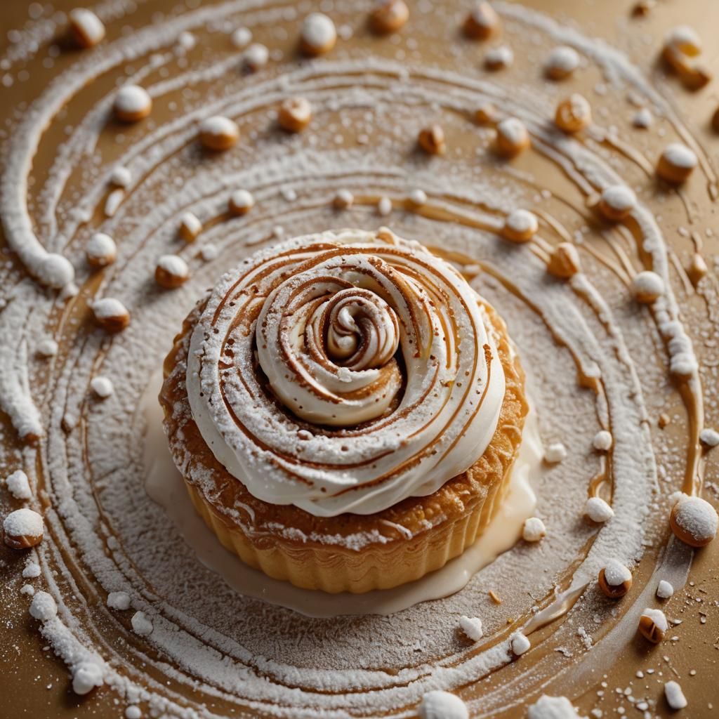 Cinematic Close-Up of a Mont Blanc Dessert