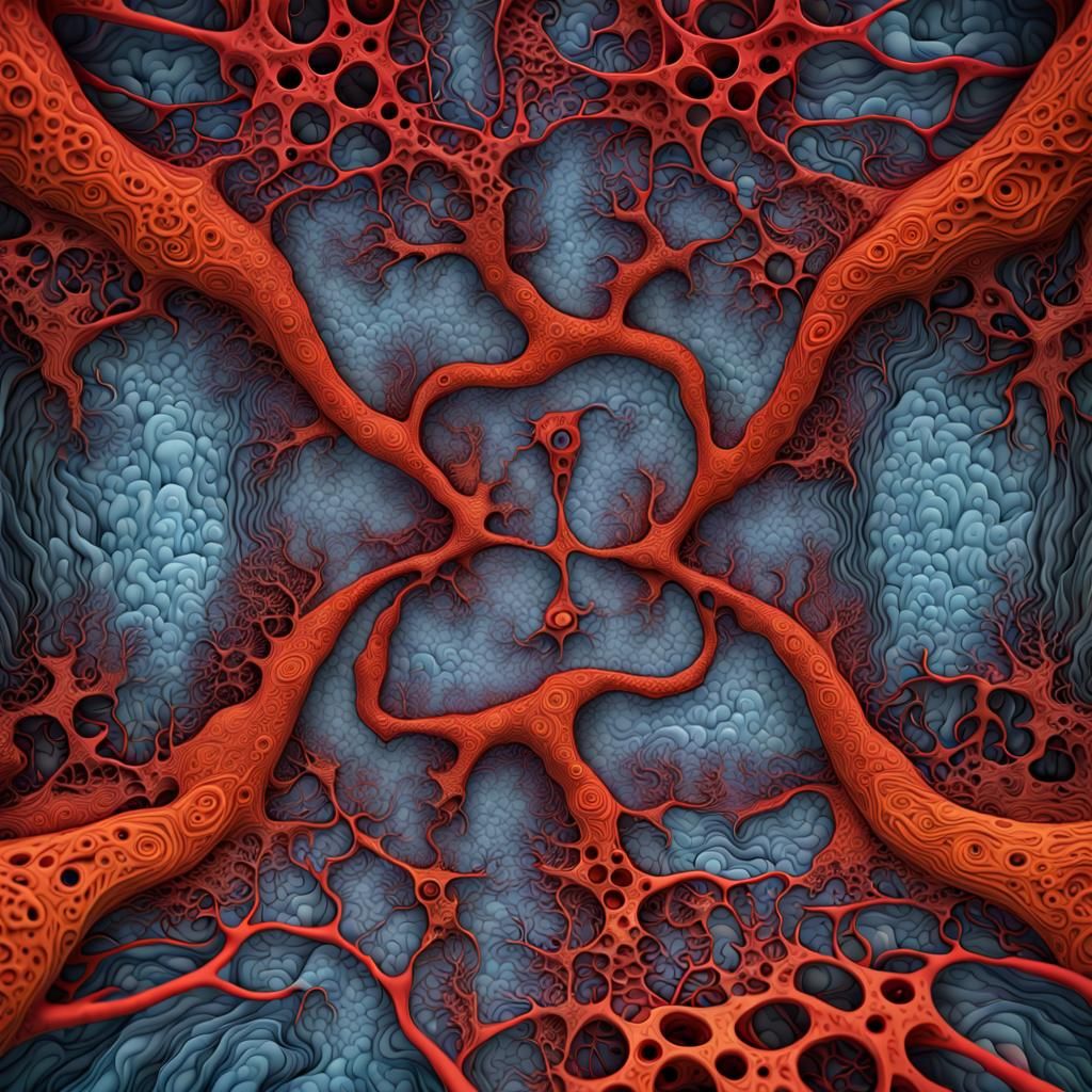 Surreal Horror Nature Photo: Partial Differential Equations