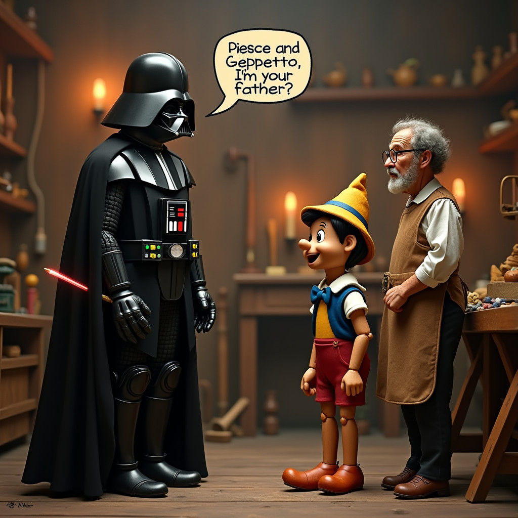 Darth Vader's Surprise Visit to Pinocchio