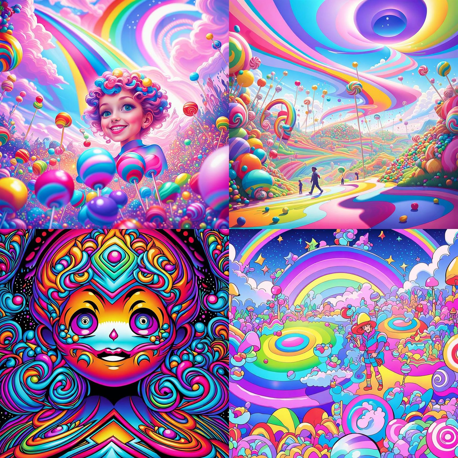 Colorful Candyland: A Whimsical Digital Illustration