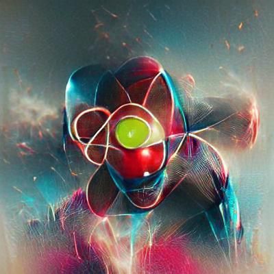 Detailed Render of Atomic Structure