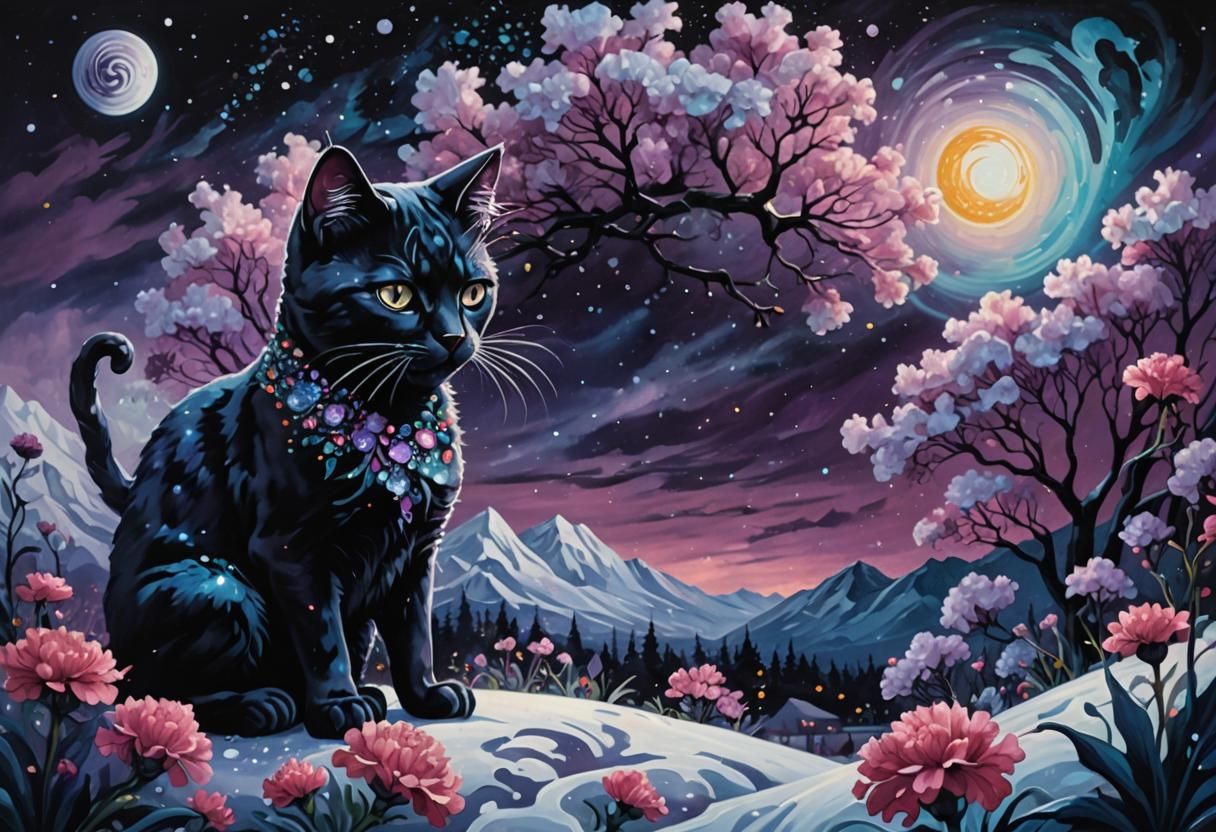 Vibrant Psychedelic Street Art in Oil Painting Style