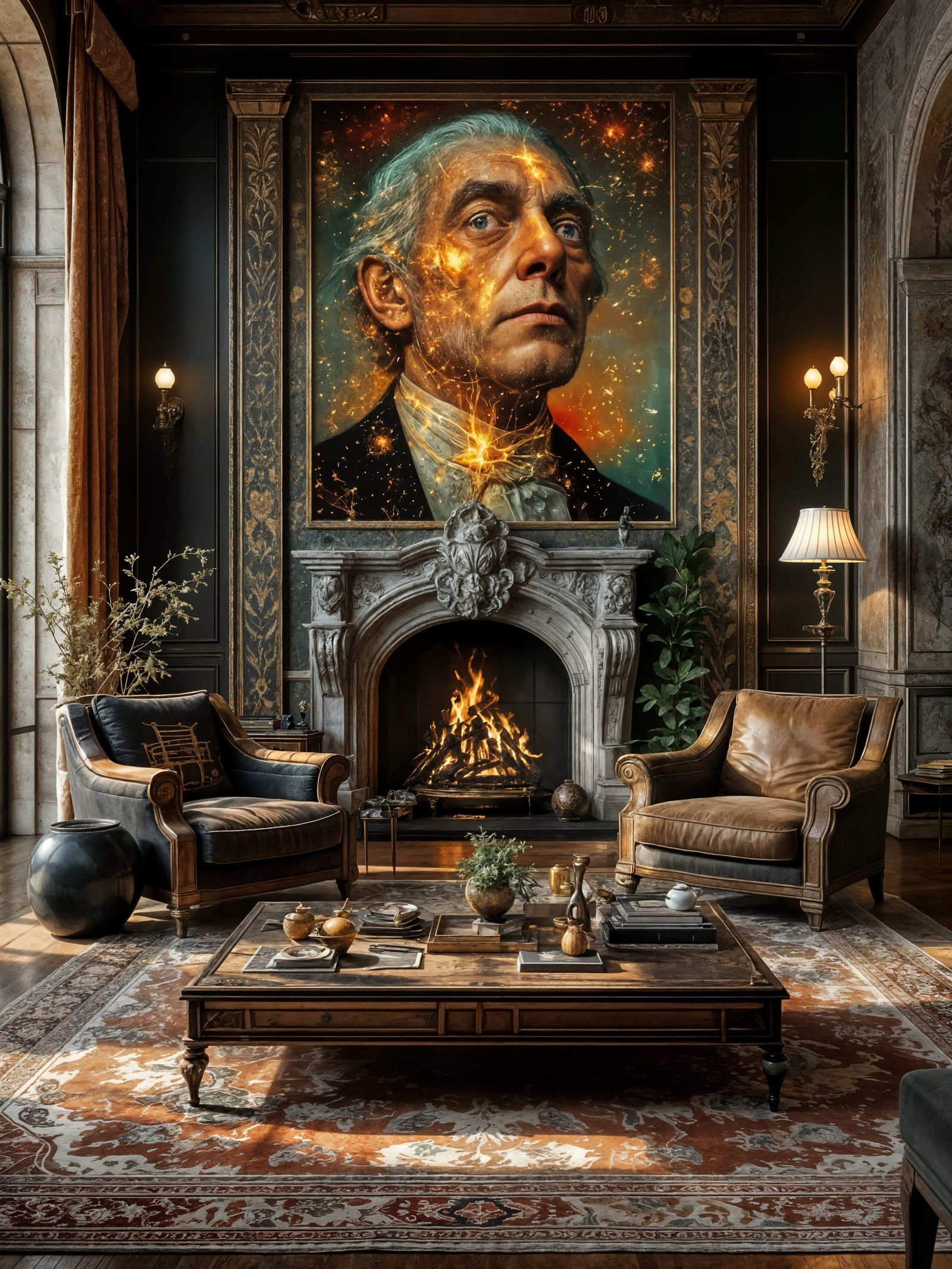 great great great great grandfather's all lit-up