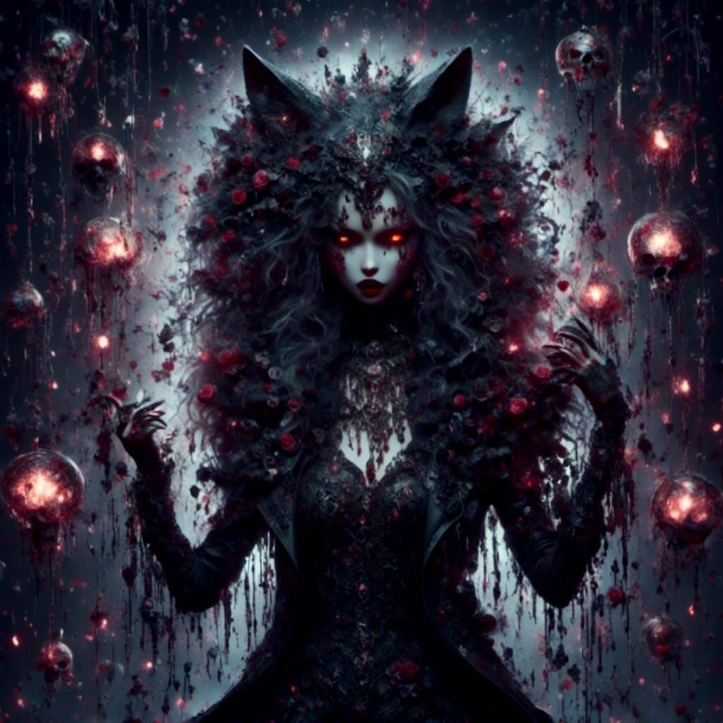 Lora's (Big Bad Wolf Girl With Black Wild Hair)