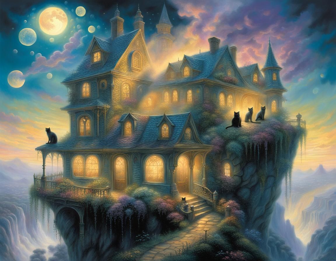 Cats Living in an Ethereal Fantasy World