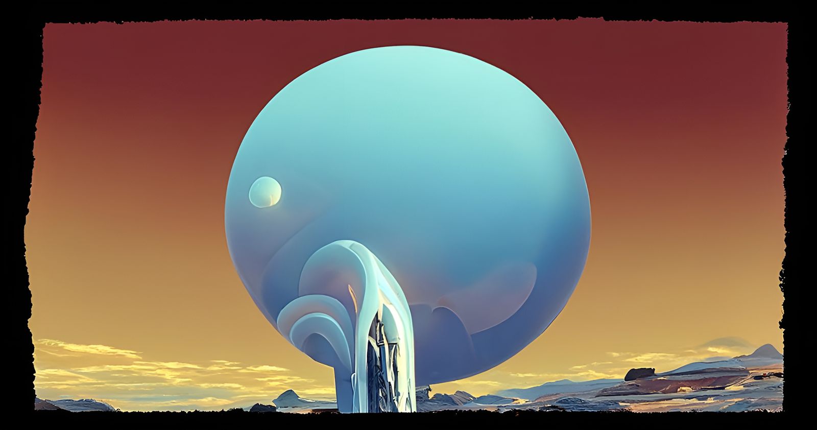 Expansive Galactic View with Alien Spacecraft