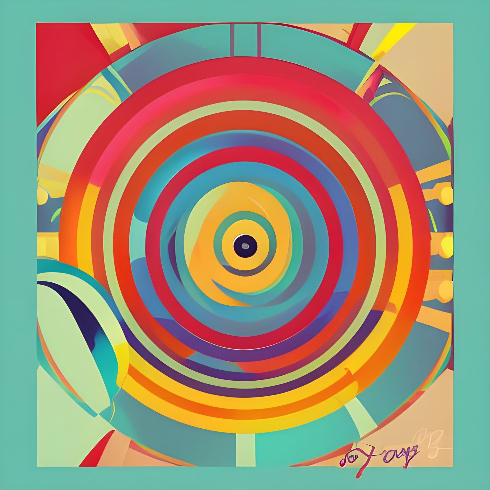 Joy, Hope, and Happiness in Pop Art Style