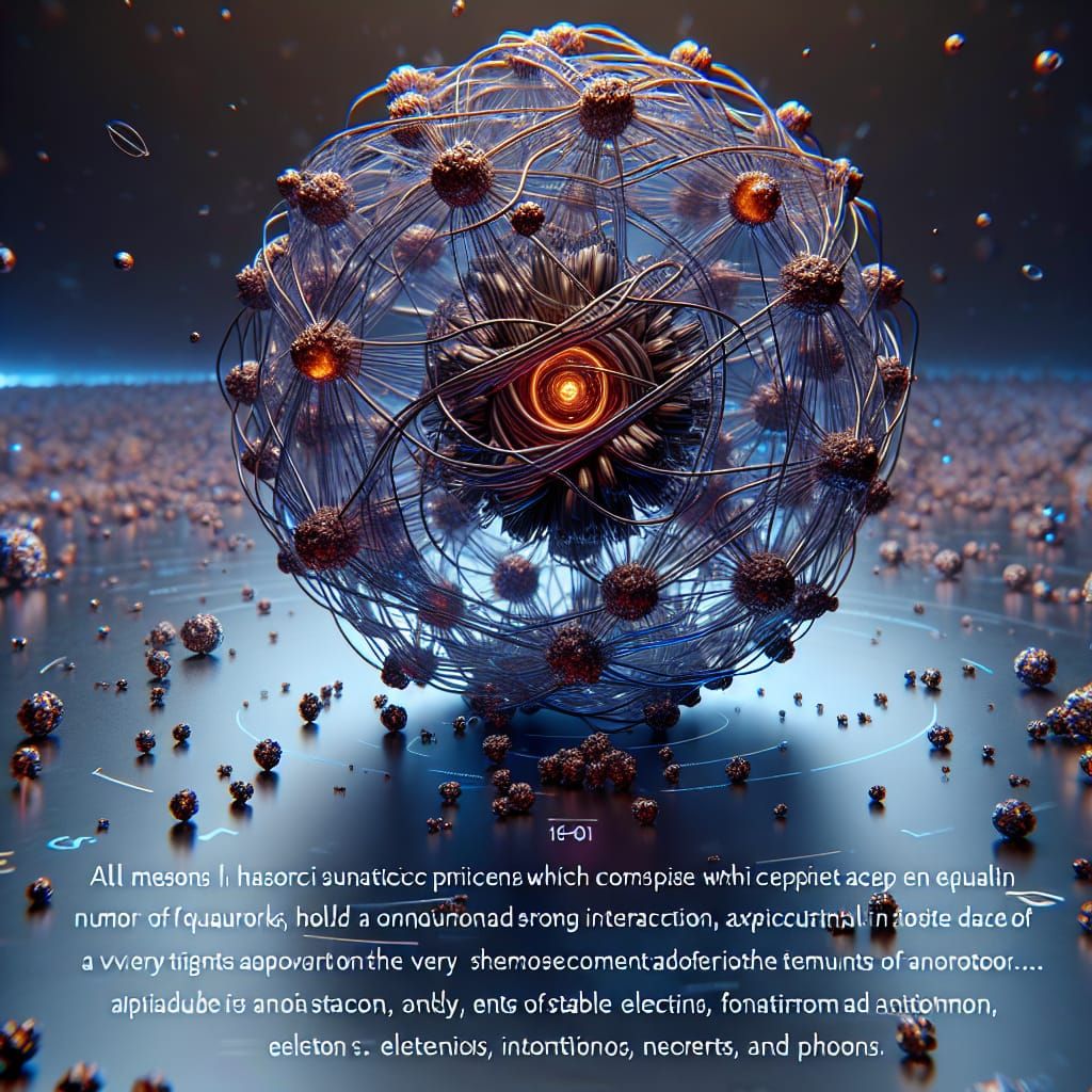 Particle Physics Infographic: Meson Decay