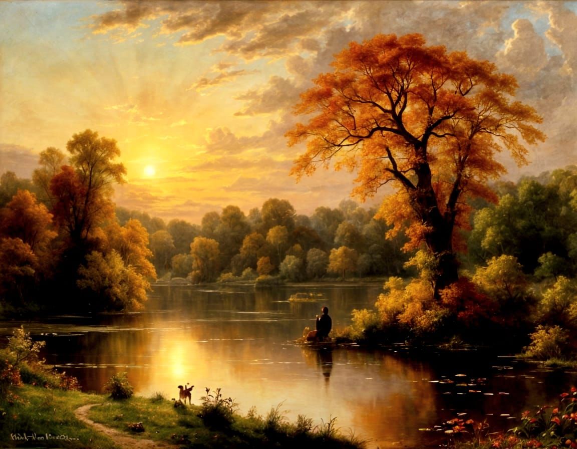 A Time to Relax ~ Oil Styled after Old Masters