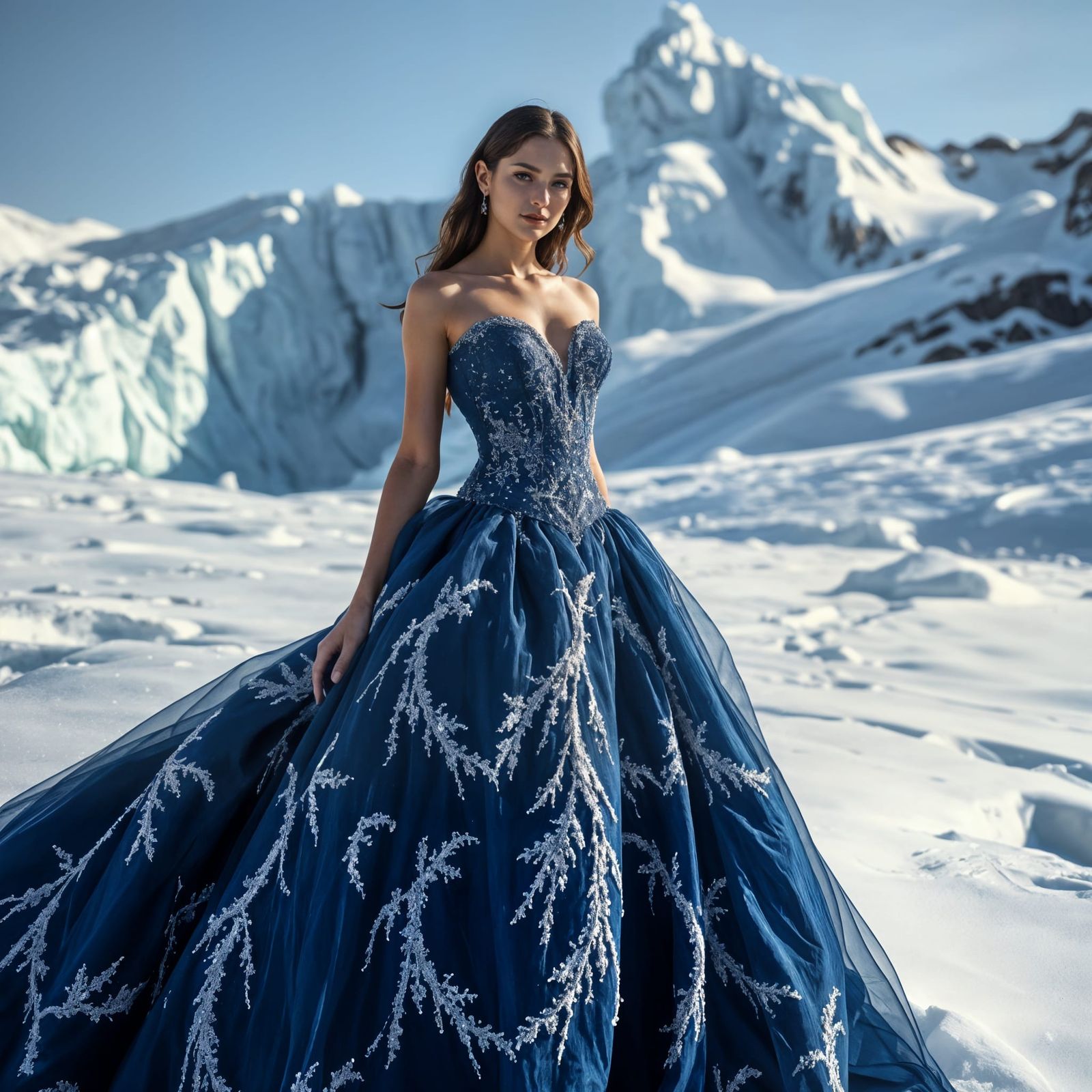 Blue Ice Fashion Editorial.