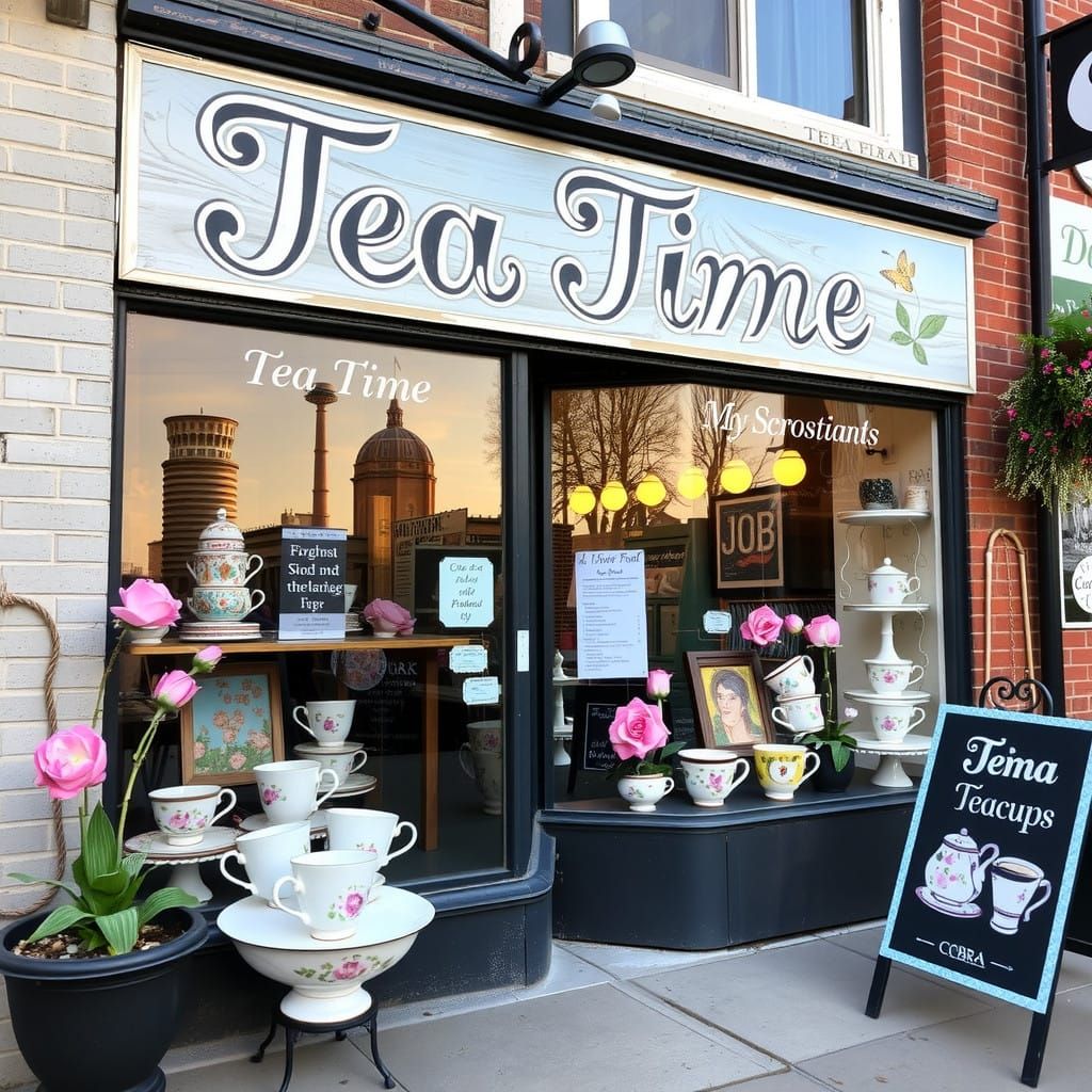 Handpainted Teacups in Vibrant COBRA Style
