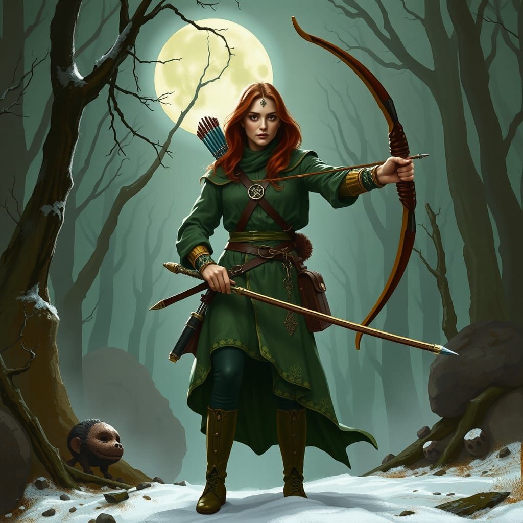 Green Arrow: Olivia Queen in Medieval Forest