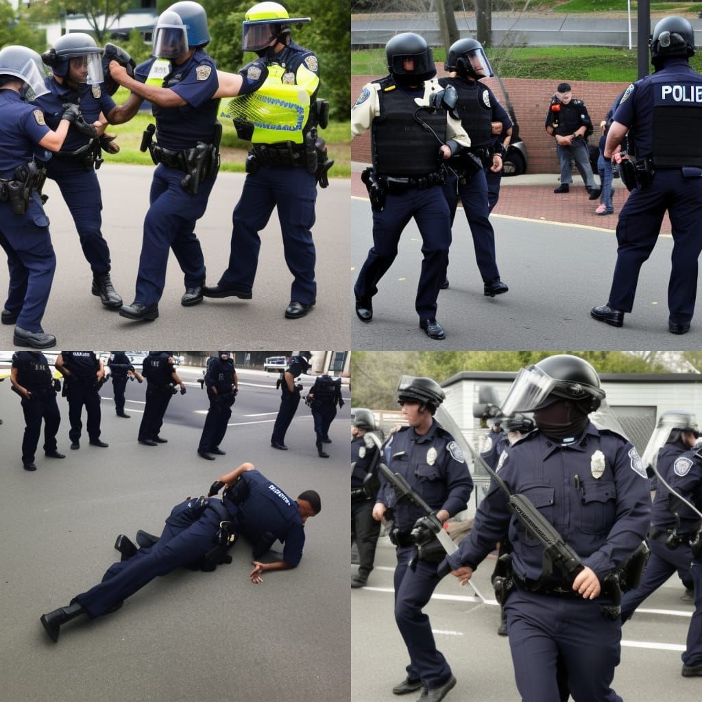 Disturbing Image of Police Brutality