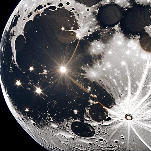 Detailed Close-Up of the Moon in 4K