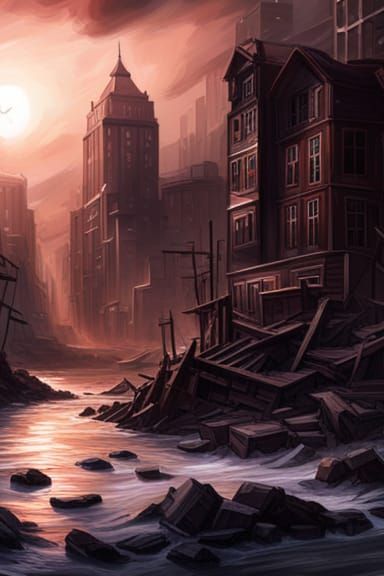 Lovecraftian Apocalypse: A Hyper-Realistic Digital Illustrat...