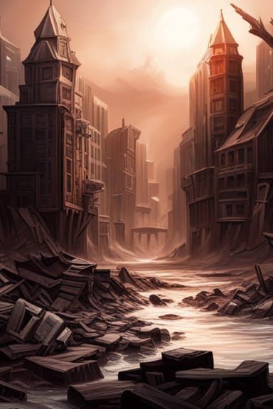 Apocalyptic World Destroyed by Lovecraftian God