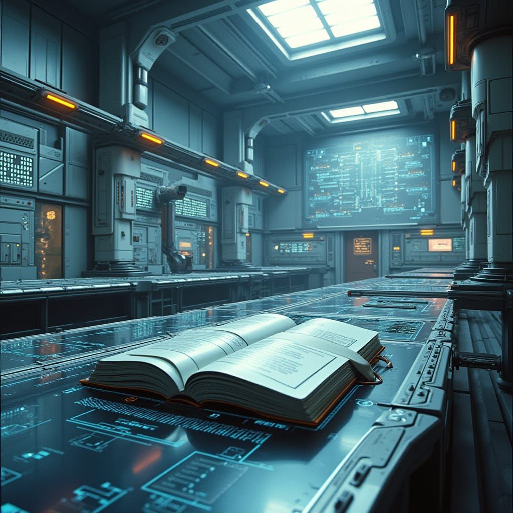 Sleek Futuristic Laboratory Interior in High-Tech Style