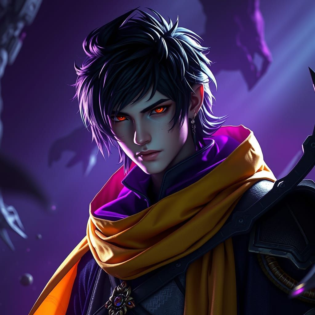 Nico in Dark Fantasy Attire, 8k Resolution