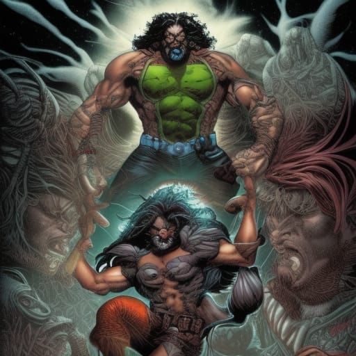 Lobo DC Comic Book Art