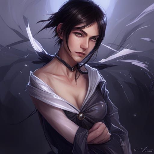 Lightning Butterfly Portrait in Hyperdetailed Style