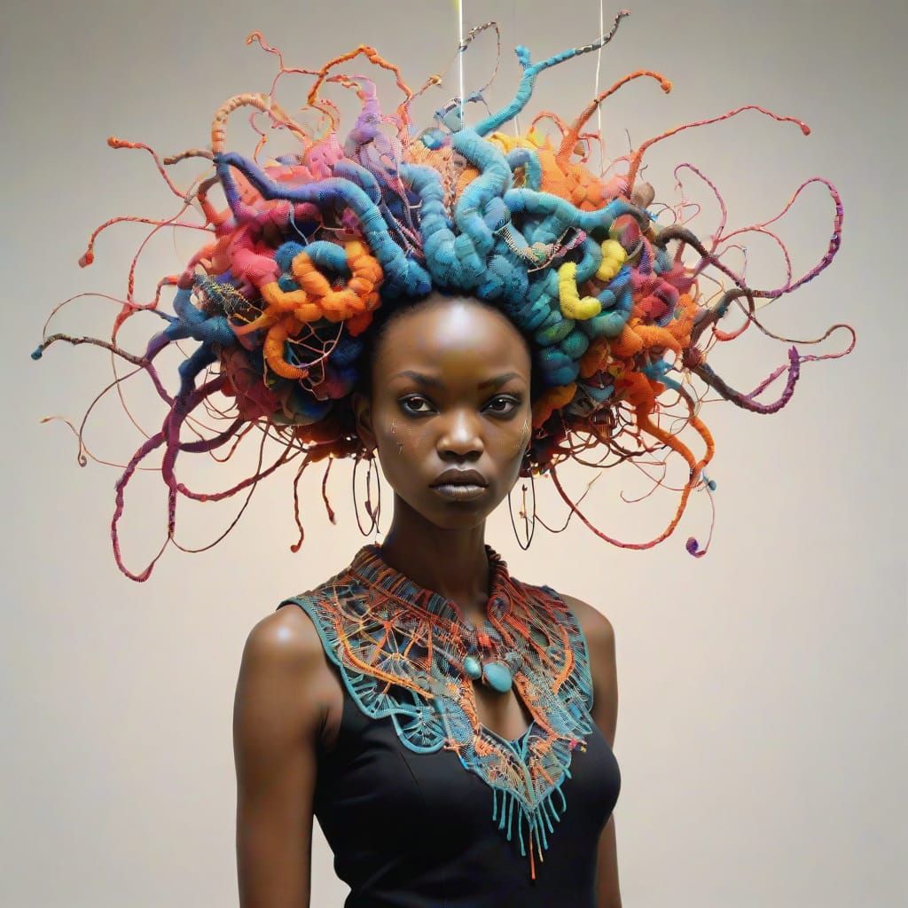 Electric Neon Embroidered Fabric Patterns