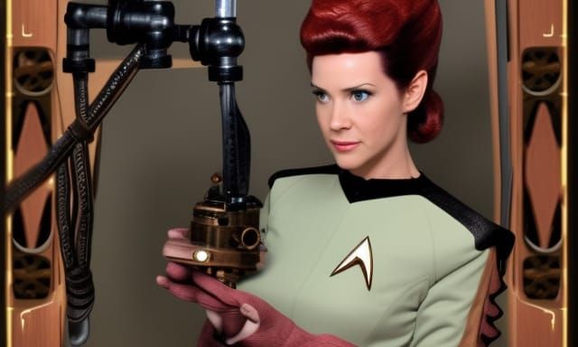 Star Trek Lady in Steampunk Style