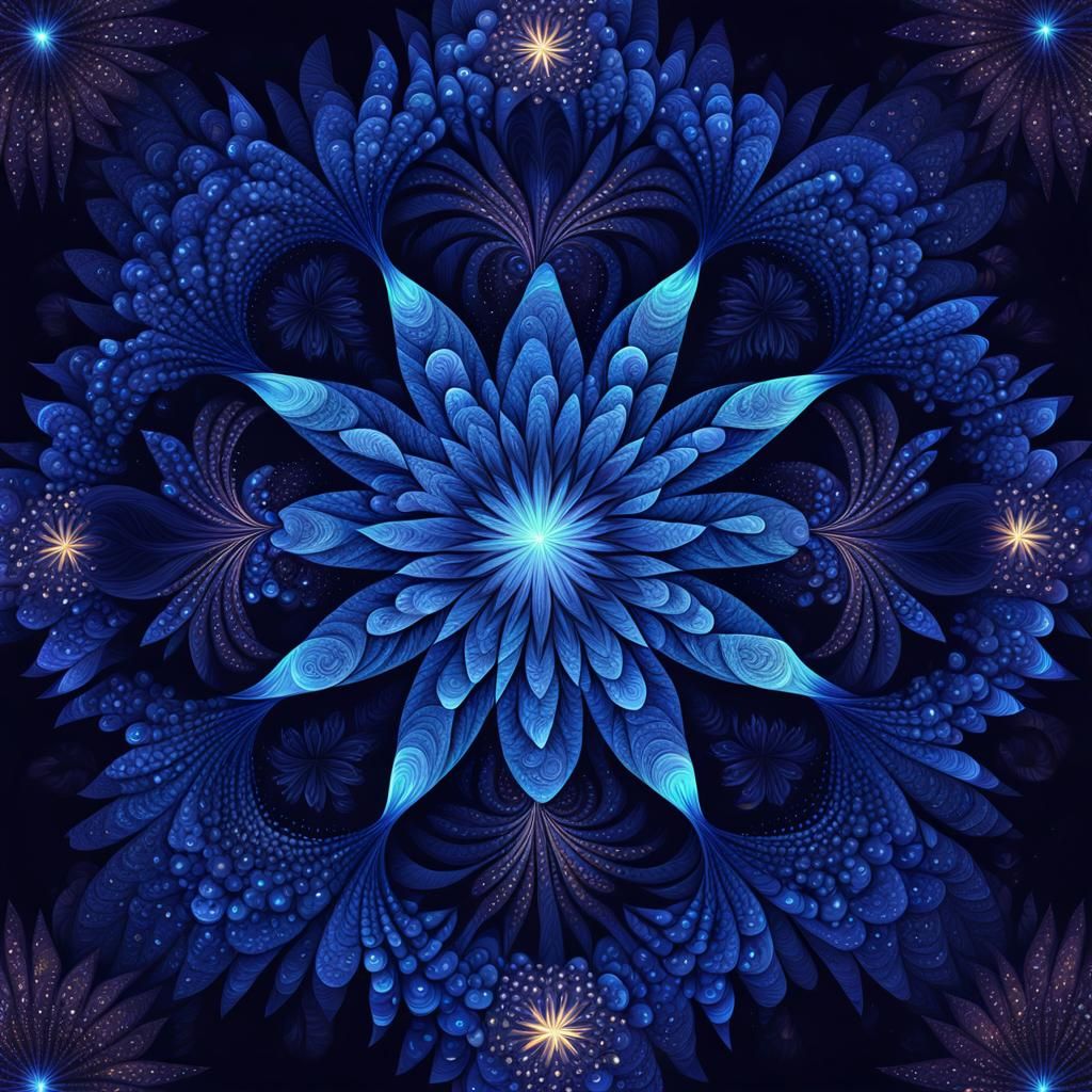 Brilliant Star Shines Bright in Cosmic Astral Illustration